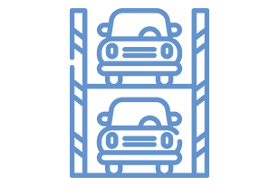 Multi level parking icon - Australian Superior Cleaning